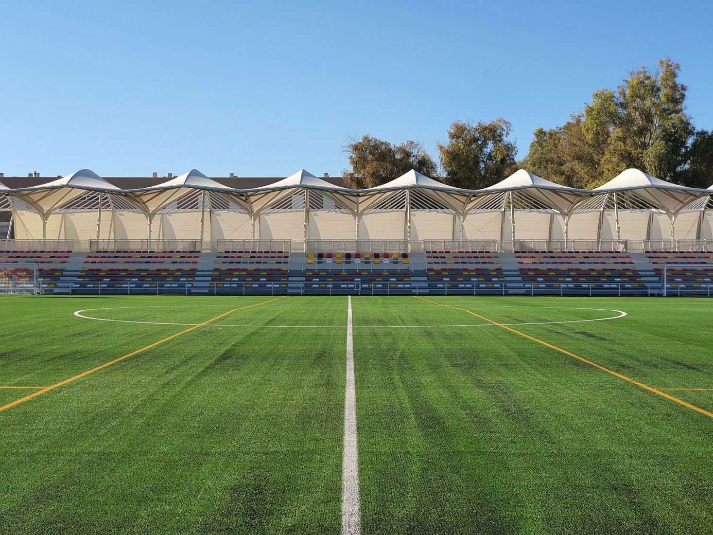 San Juan Bosco stadium by Nd Arquitectos. Photograph by Nd_Arquitectos.