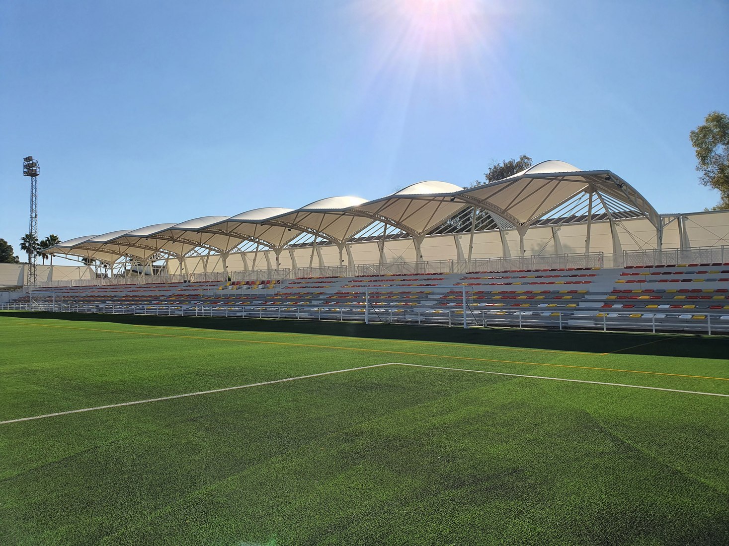 San Juan Bosco stadium by Nd Arquitectos. Photograph by Nd_Arquitectos.