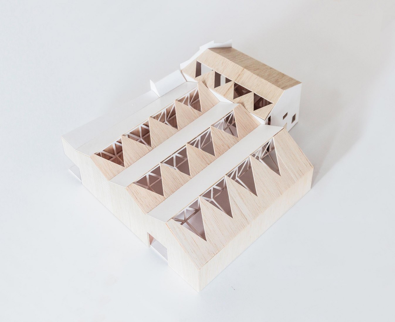 Model. Rehabilitation and expansion of the Gon-Gar Workshops by NUA arquitectures