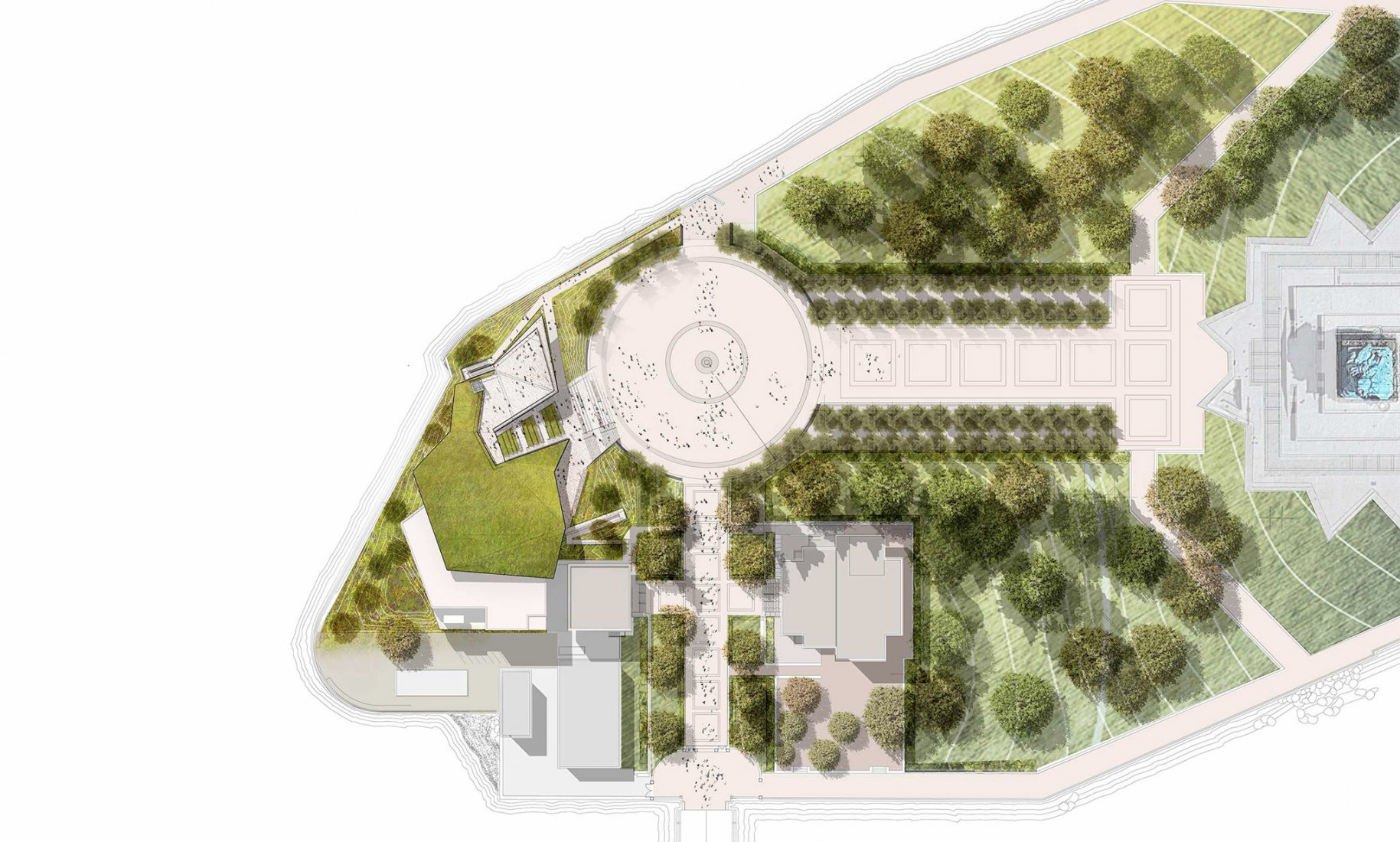 Plano de ubicación. Statue of Liberty Museum por FXCollaborative.