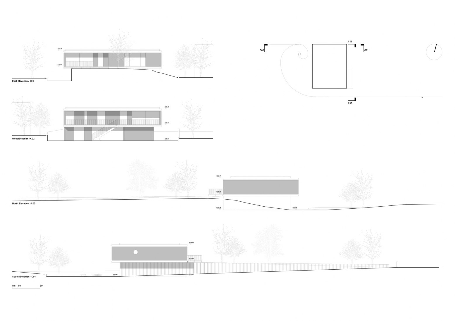 Secciones. Casa en Torreira por NU.MA architects.
