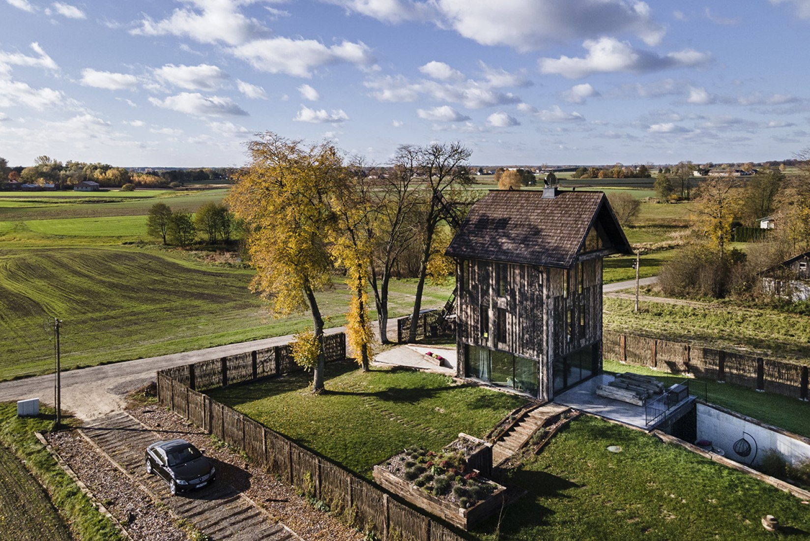 Windmill house by o4 architekci. Photograph by Rafał Chojnacki Fotografia Architektury.