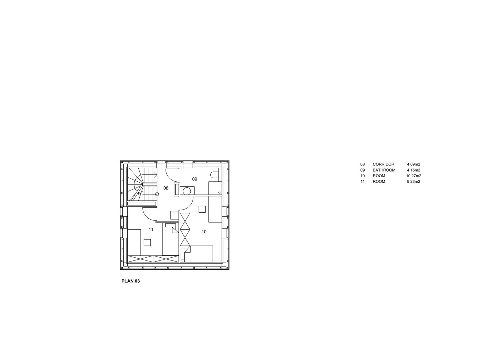 Floor plan 03. Windmill house by o4 architekci.