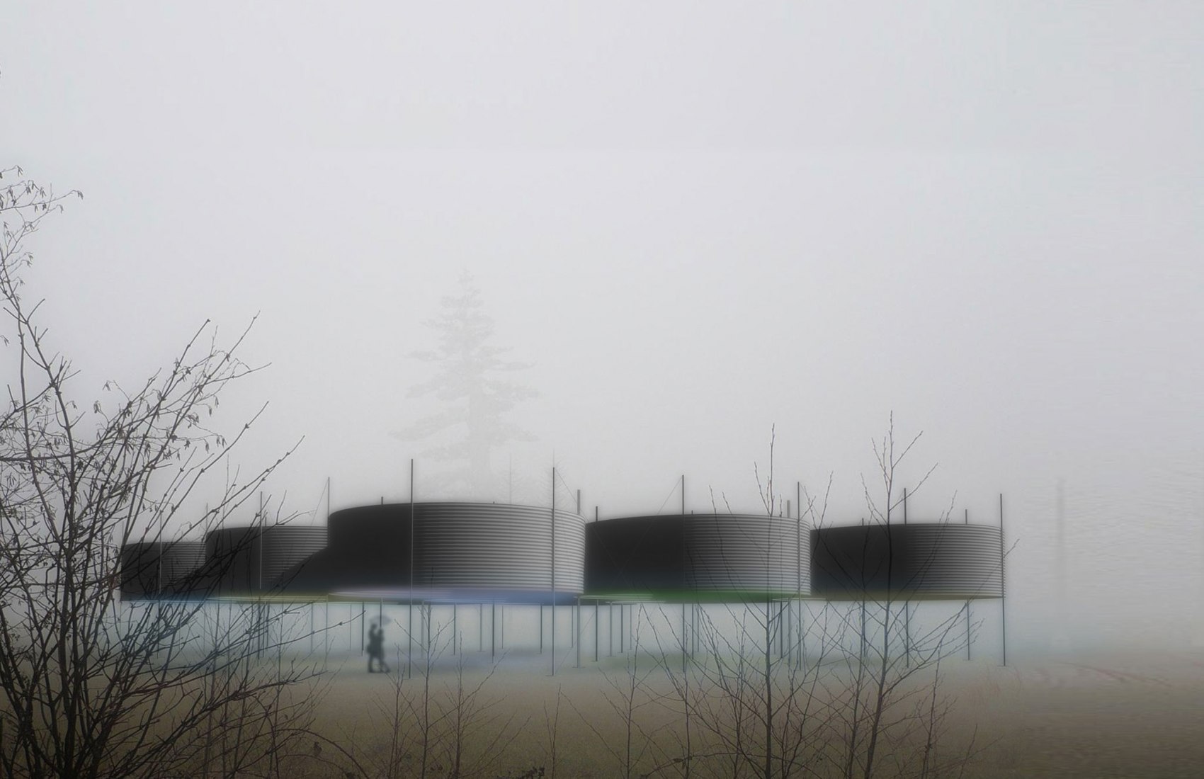 Visualización. Instalación de arte Oculi en Governors Island. Cortesía de Cornell University