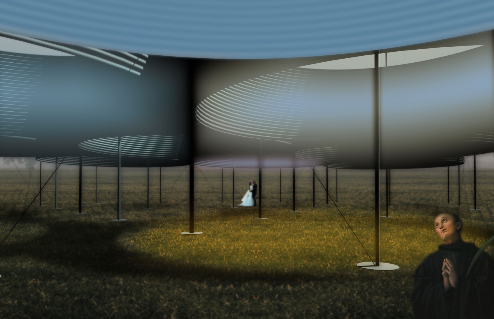 Visualización. Instalación de arte Oculi en Governors Island. Cortesía de Cornell University
