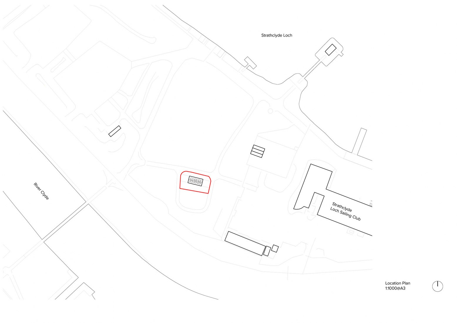 Location plan. Rainbow Pavilion by O'DonnellBrown.