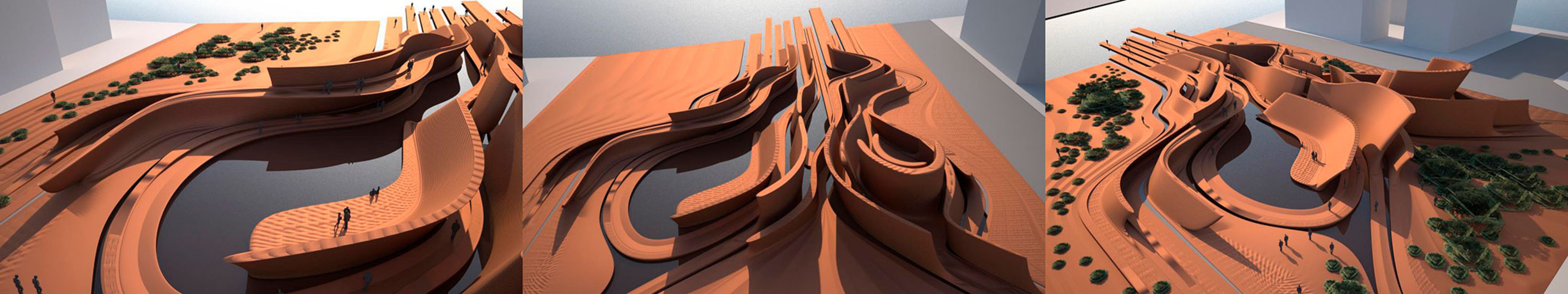 LAND-MARK by OF. Studio. Rendering by Negative. Image courtesy of OF. Studio