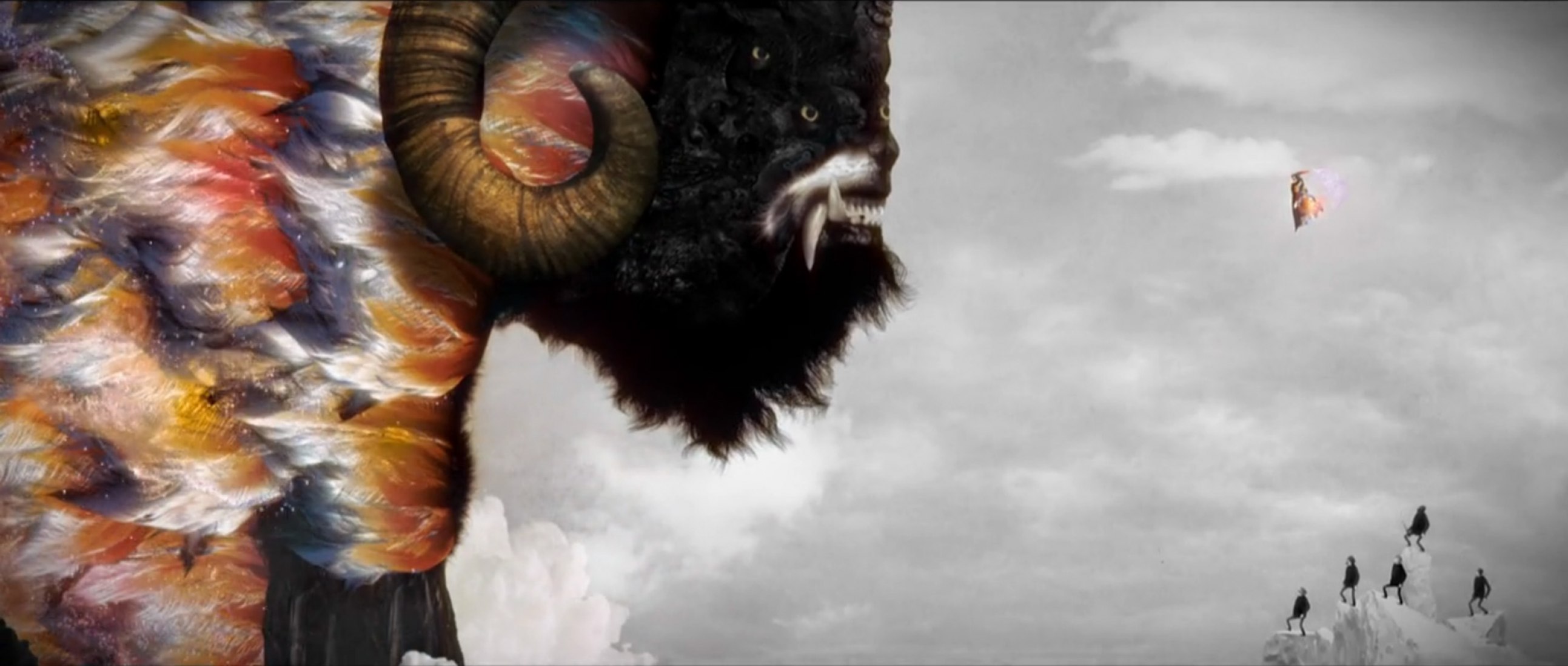 Video screenshot. "Little Talks" by Of Monsters and Men. Video by WeWereMonkeys.