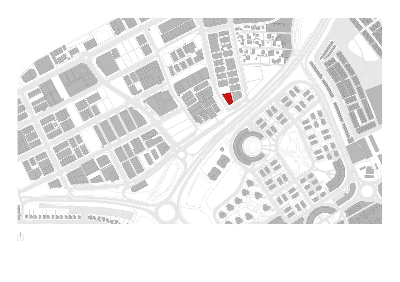 Planta de situación. Nueva sede JJP Hospitalaria por Gabriel Verd Arquitectos + Buró4 Arquitectos