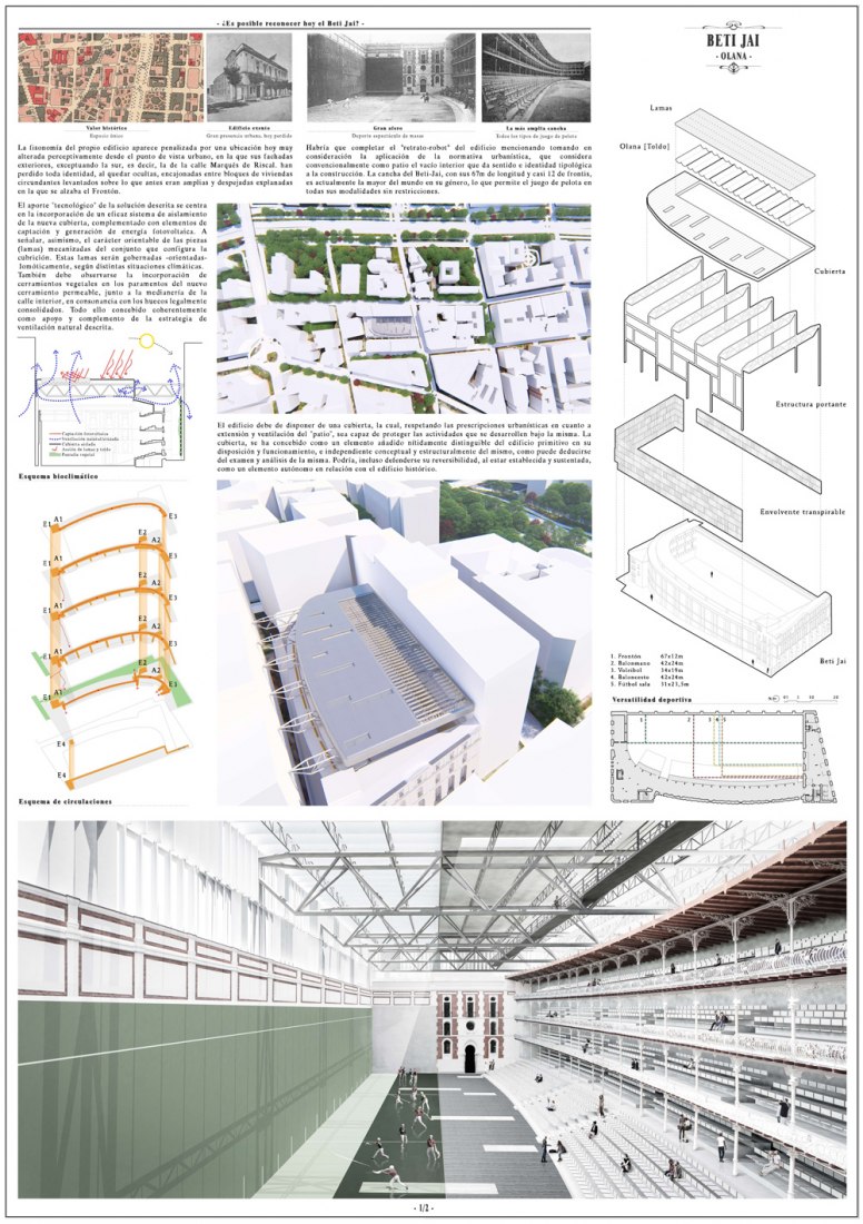 Mención. OLANA.  Autores: ARGOLA ARQUITECTOS, PLANEAMIENTO URBANO, ARQUITECTURA E INGENIERÍA, S.L.P. (Representante: Luis González Sterling. Director del Proyecto: Javier Alau Massa, Antonio Lopera Arazola, María del MAr Granero Pérez y Álvaro Antonio Calvo Acuña)