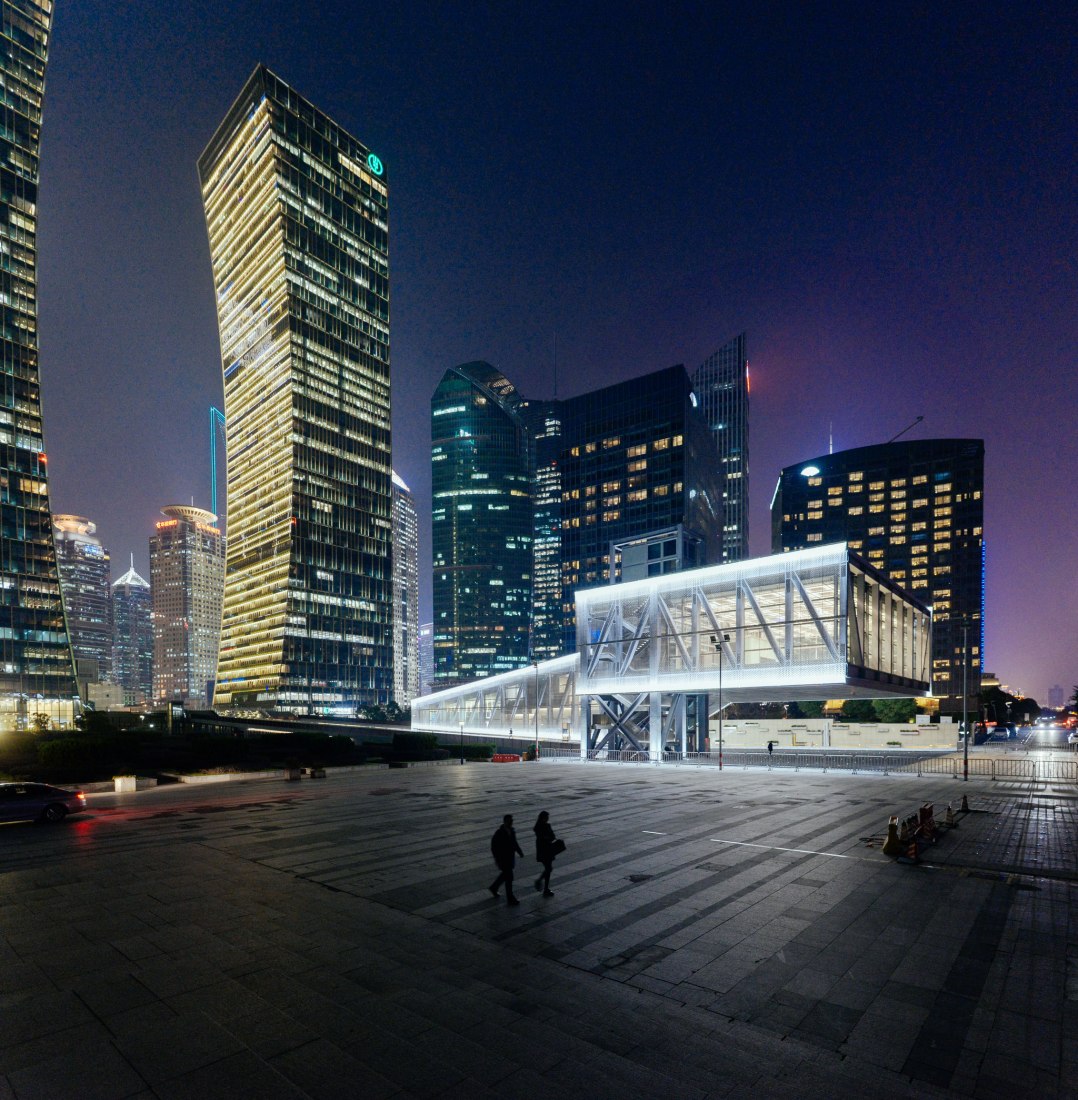 LuJiaZui Exhibition Centre by OMA. Photograph © Kevin Mak. Image courtesy of OMA. 