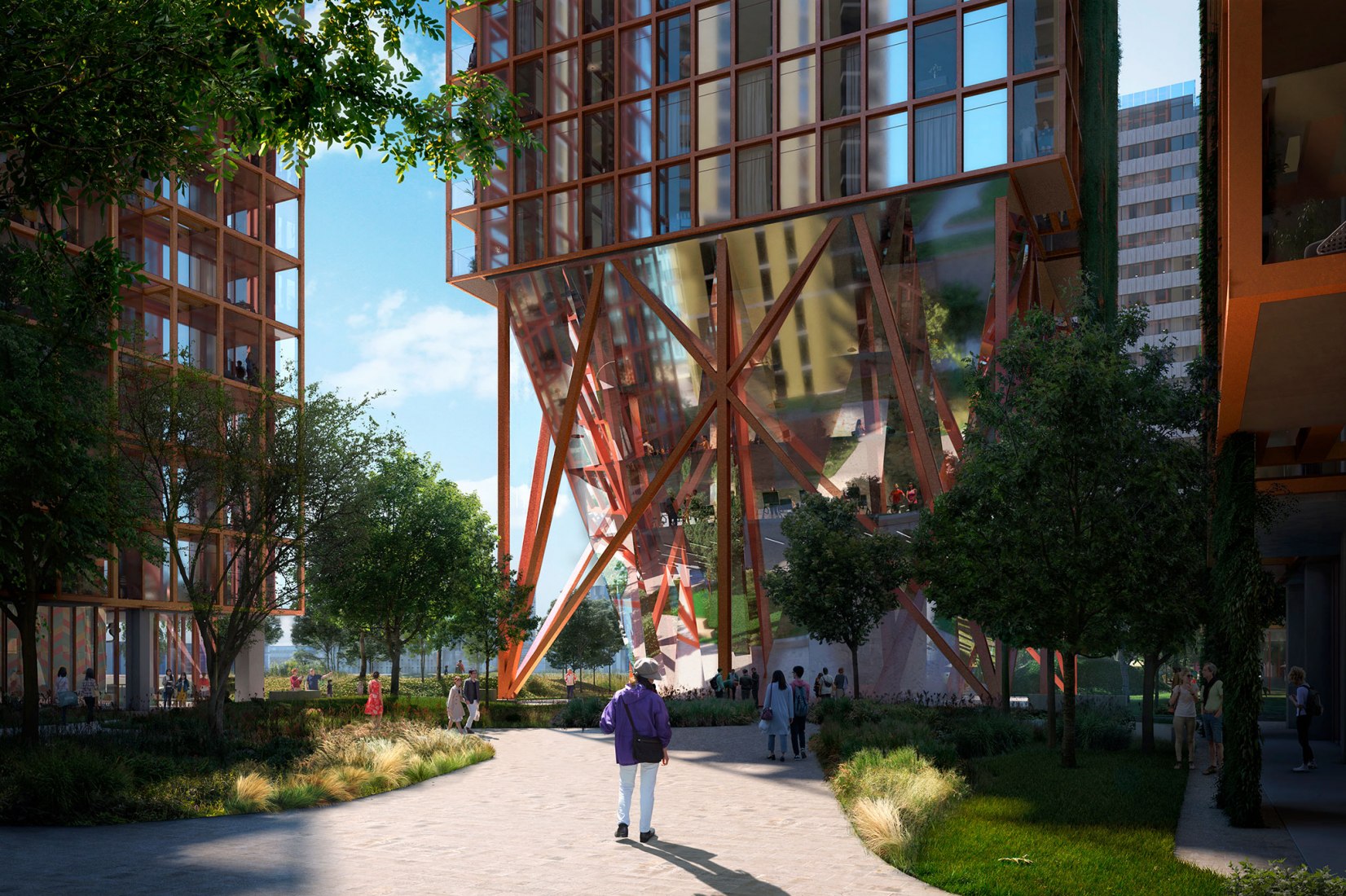 Masterplan for Morden Wharf by OMA/Reiner De Graaf. Image by Pixelflakes, Courtesy of OMA