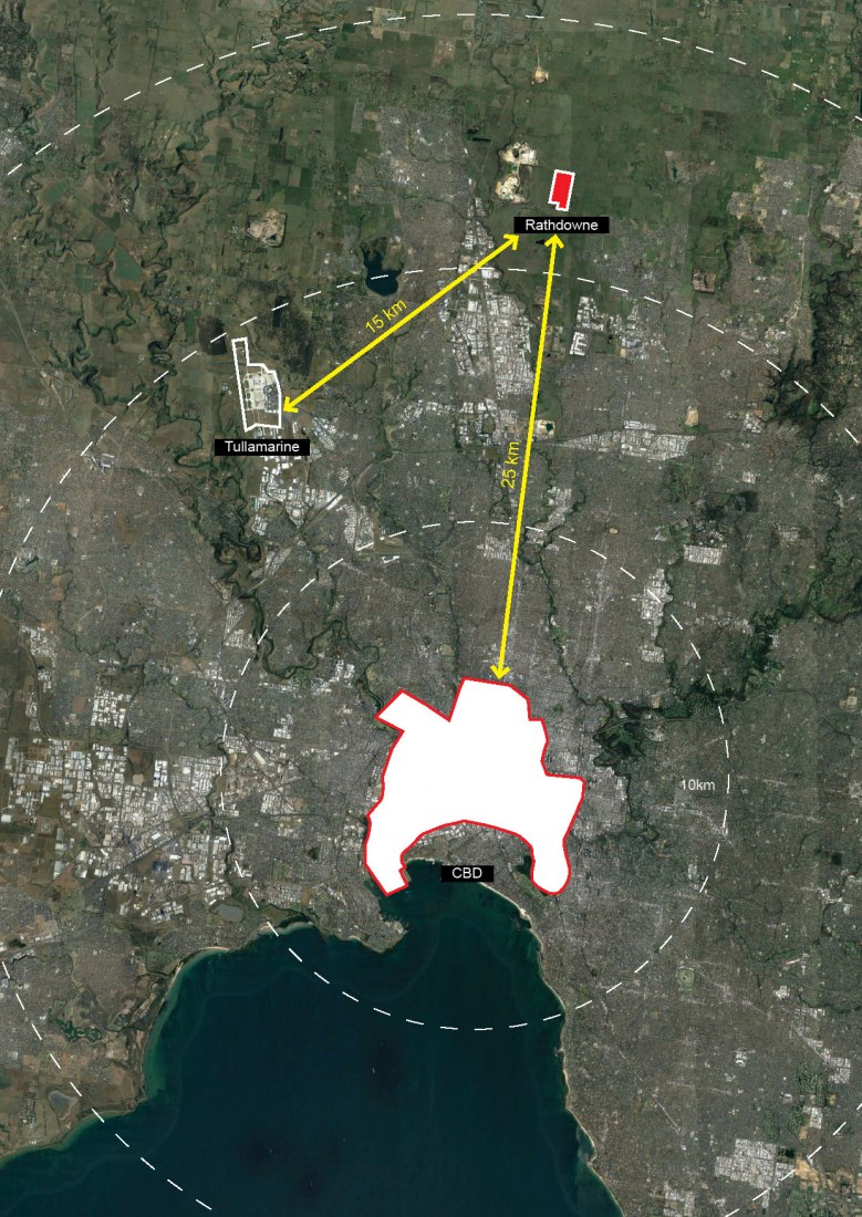 Plano de situación urbana. Wollert Neighborhood Center en Australia por OMA. Imagen cortesía de OMA