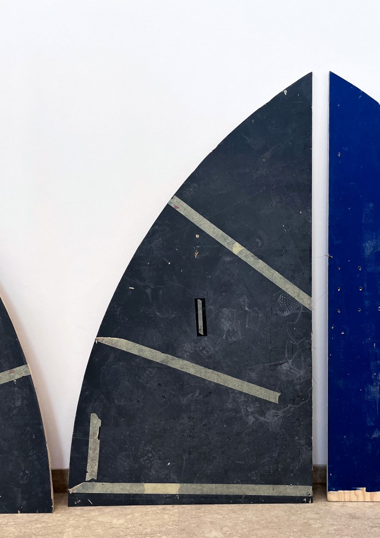 Leftover material from the Chile Pavilion at the Biennale Arte 2022, December 2022. "Open for Maintenance" by Arch+, Summacumfemmer, Büro Juliane Greb, 2023.