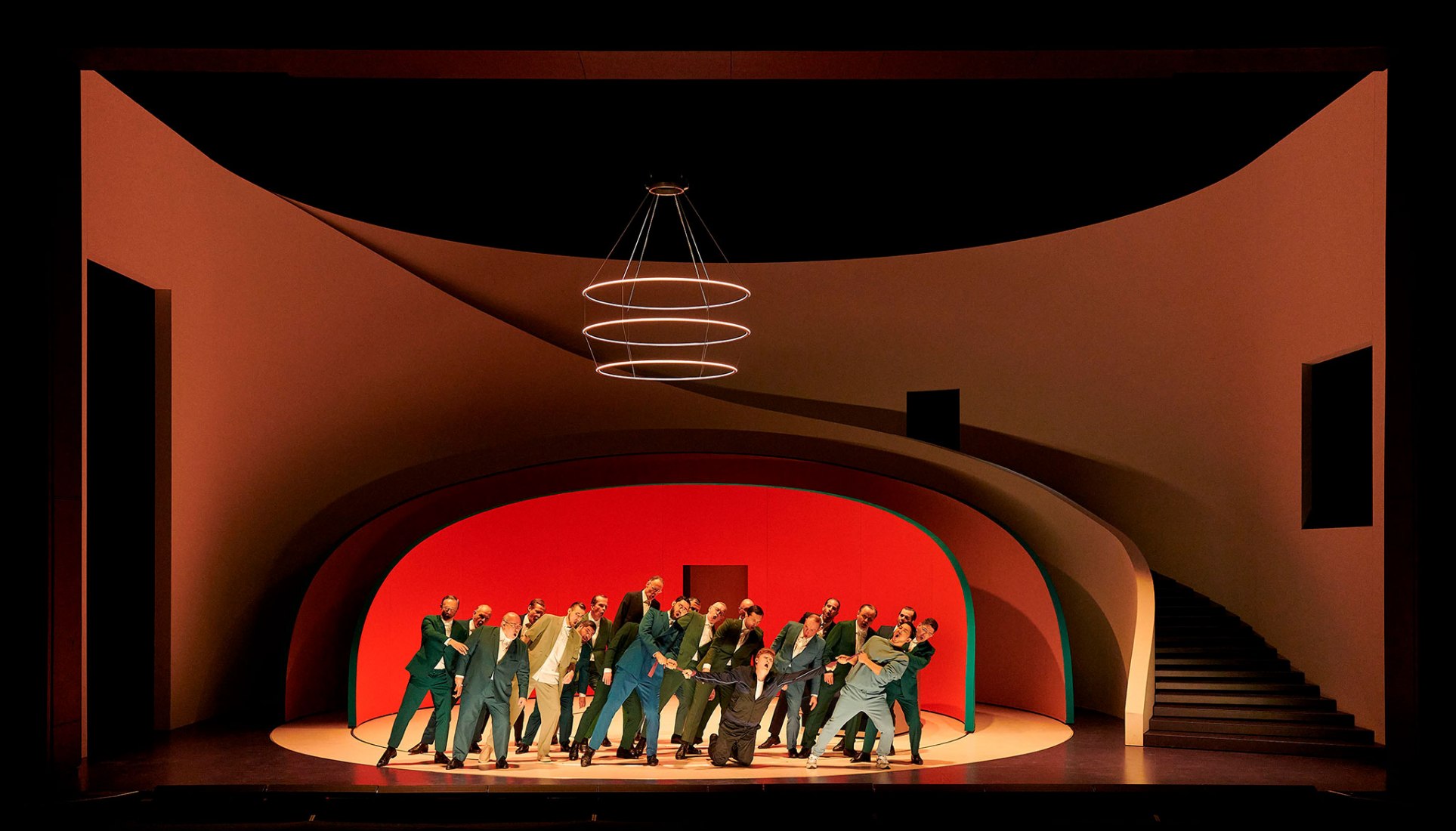 Set Design for Rigoletto in Basel by Pierre Yovanovitch. Photography by Matthias Baus