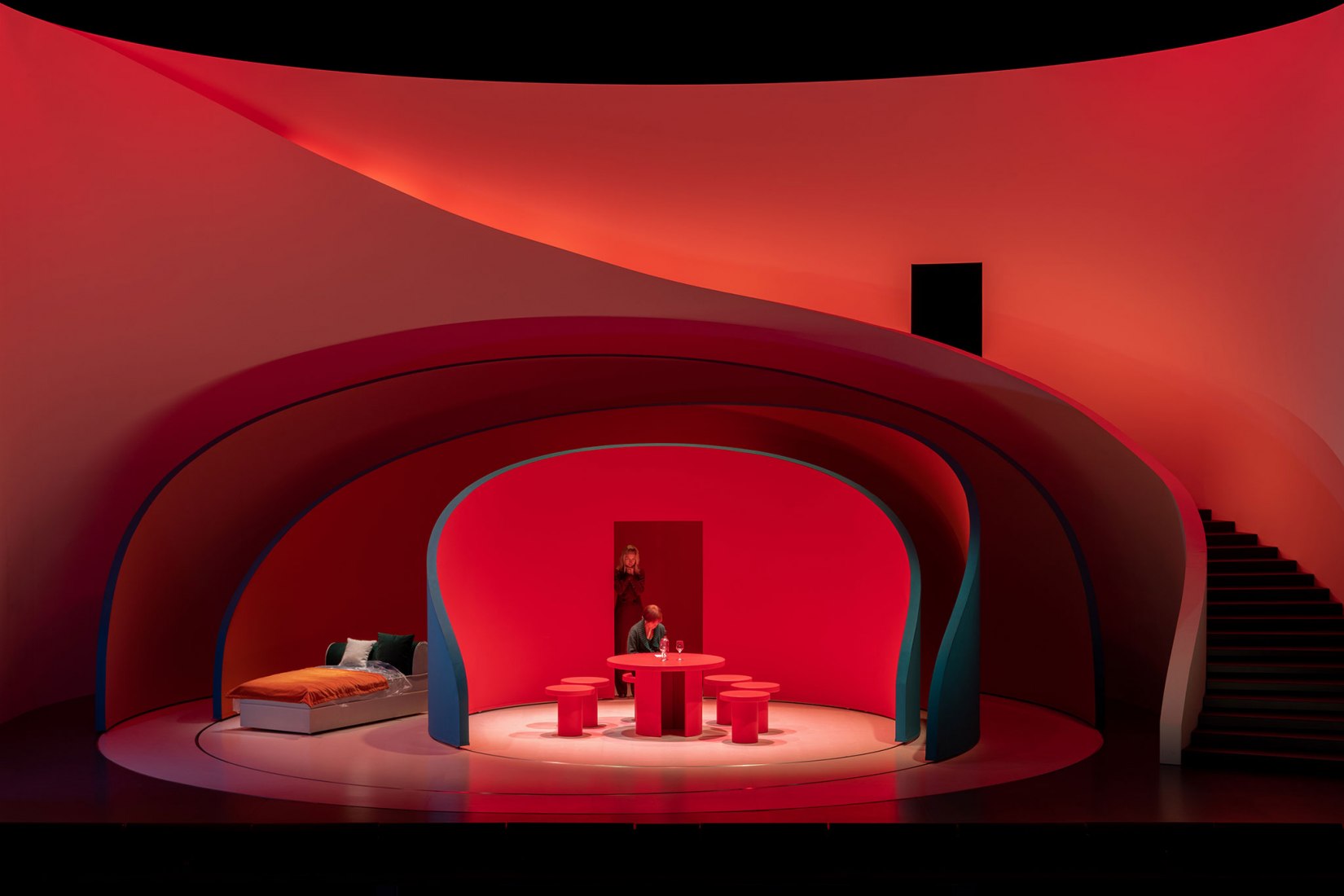 Set Design for Rigoletto in Basel by Pierre Yovanovitch. Photography by Paolo Abate