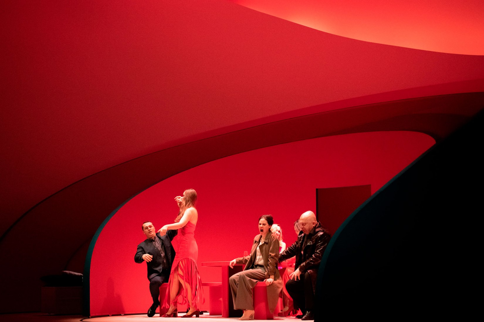 Set Design for Rigoletto in Basel by Pierre Yovanovitch. Photography by Paolo Abate