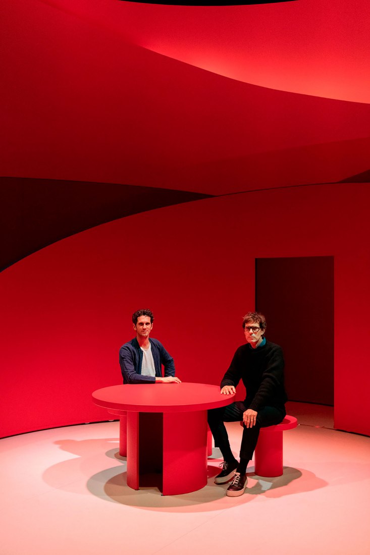 Director Vincent Huguet (left) and designer Pierre Yovanovitch. Photography by Paolo Abate