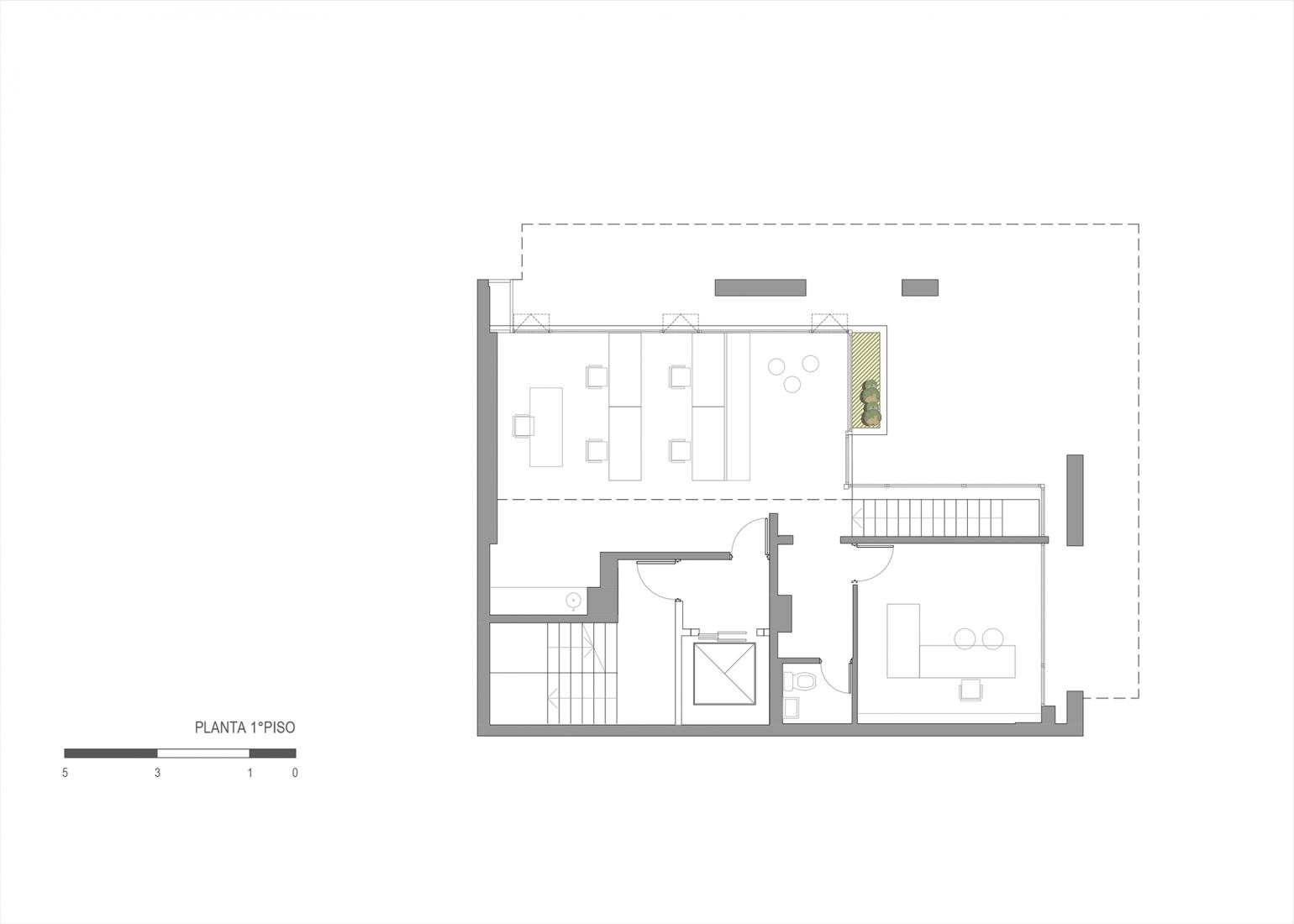Primera planta. ORGANIC por Brigati Polak Arquitectos.