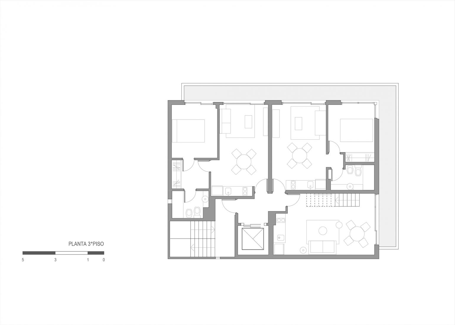 Tercera planta. ORGANIC por Brigati Polak Arquitectos.