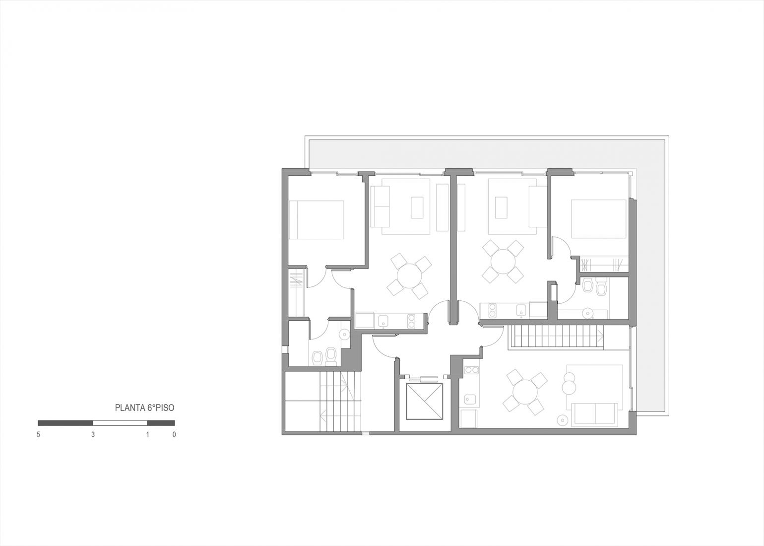Quinta planta. ORGANIC por Brigati Polak Arquitectos.