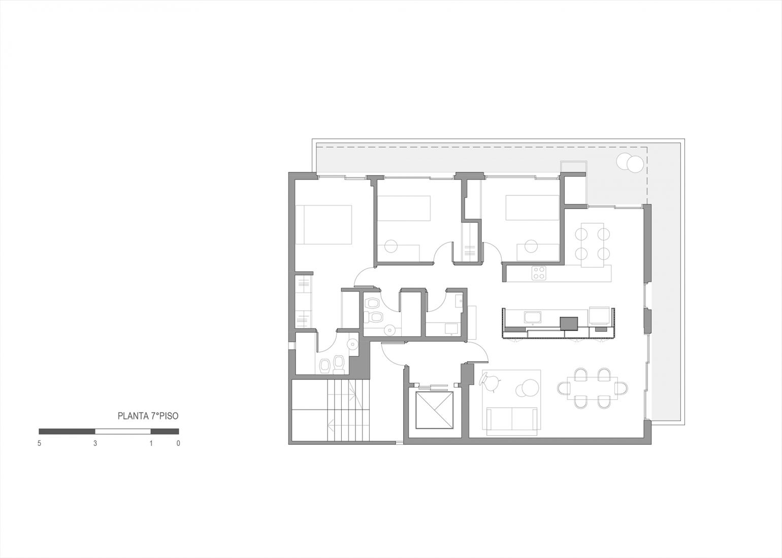 Sexta planta. ORGANIC por Brigati Polak Arquitectos.