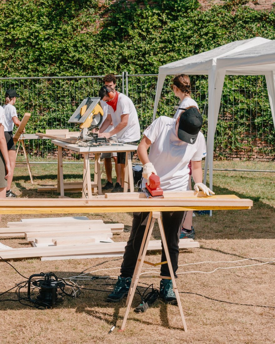 Works in progress. LuOgo by Orizzontale. Photograph by Gianluca Gasperoni.