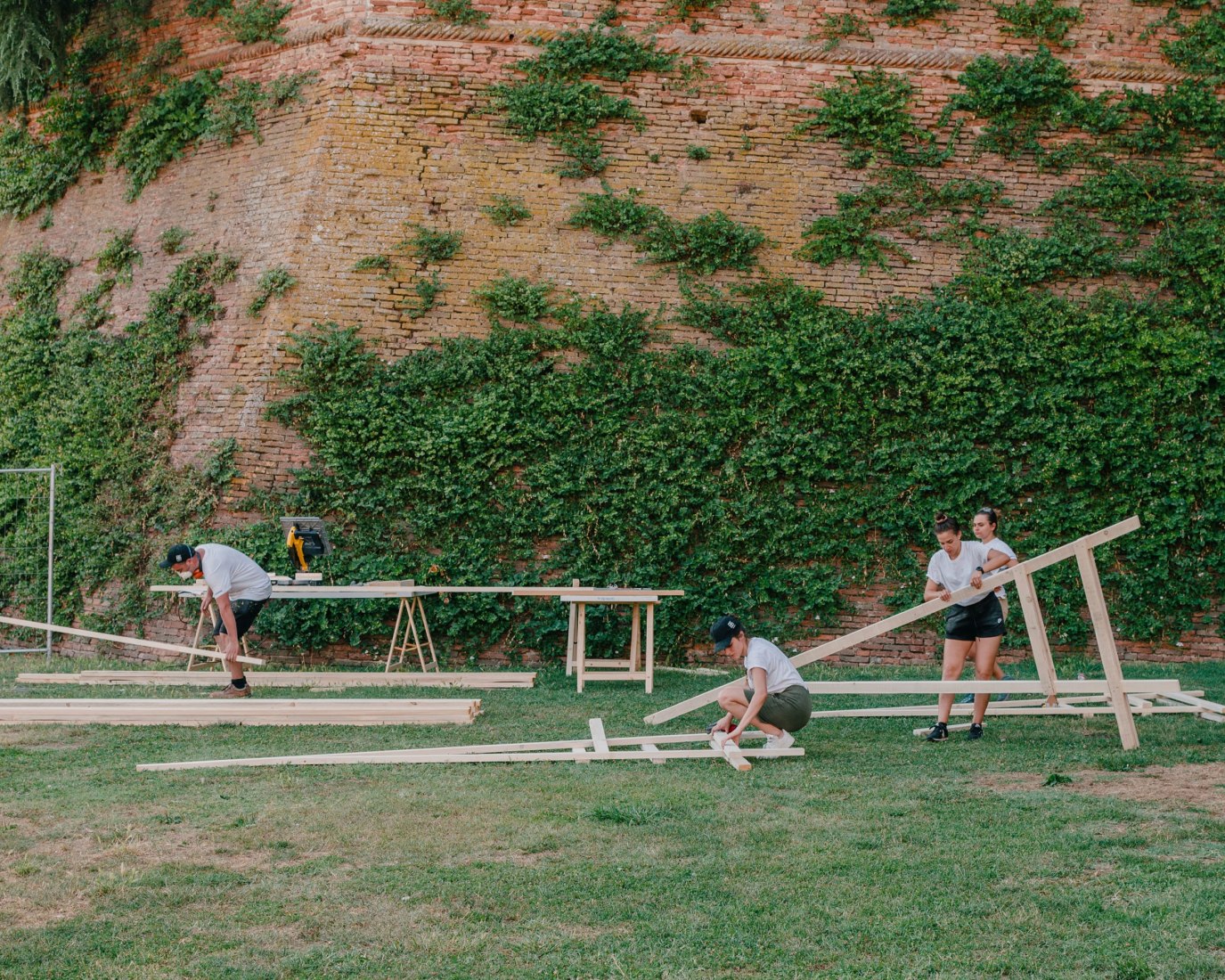 Works in progress. LuOgo by Orizzontale. Photograph by Gianluca Gasperoni.