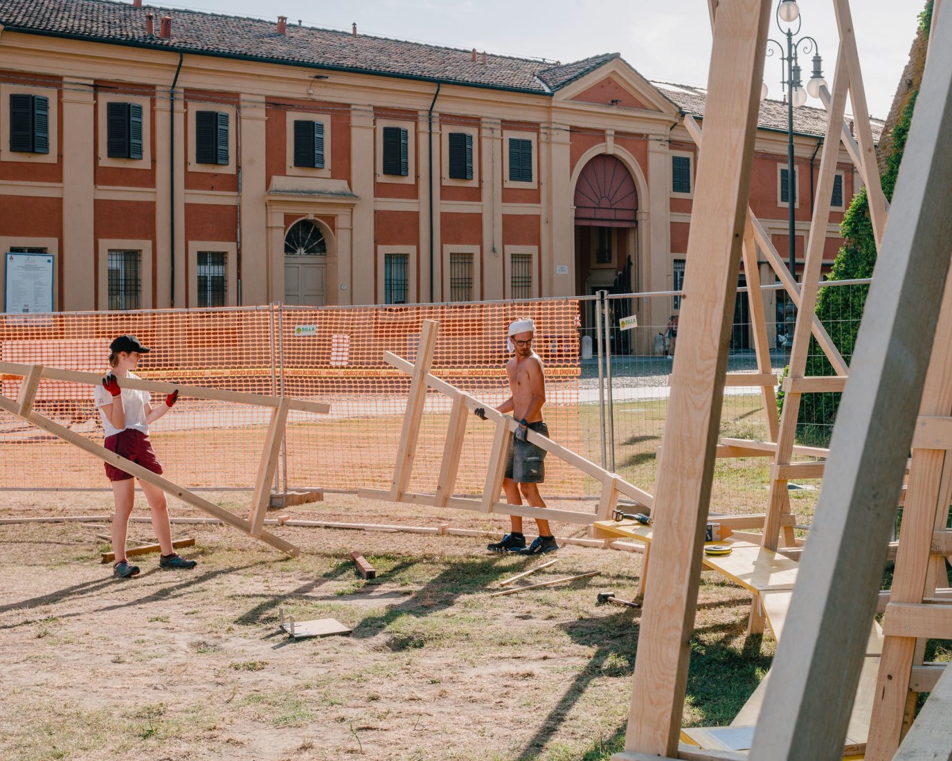 Works in progress. LuOgo by Orizzontale. Photograph by Gianluca Gasperoni.