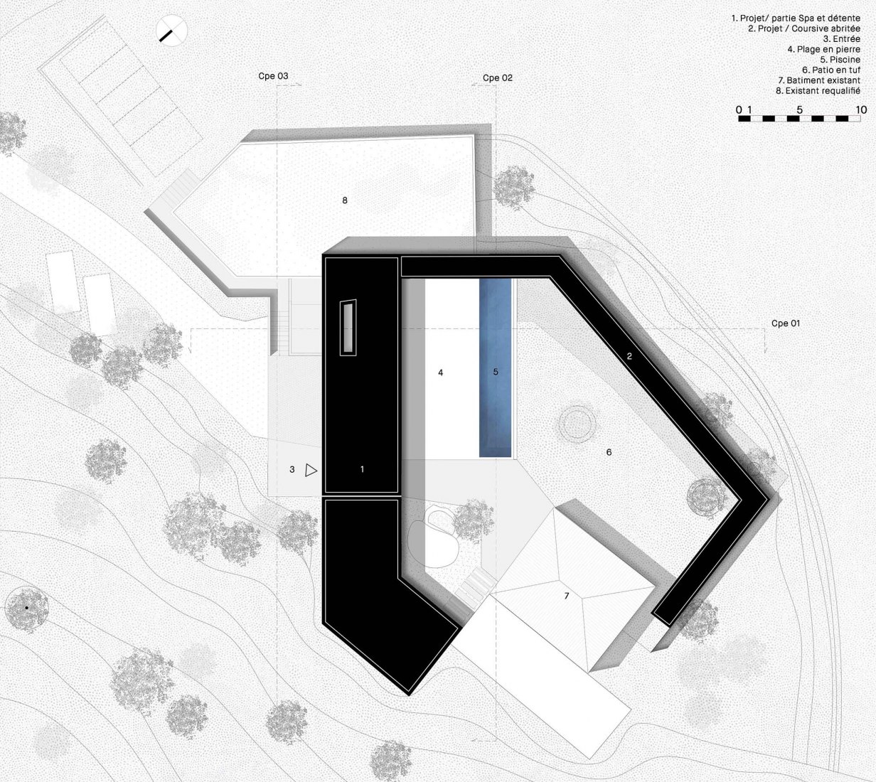 Plano de situación. Vigna Maggiore por Orma architettura.
