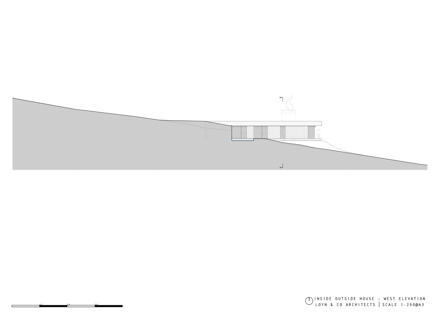 West elevation. Image © courtesy of Loyn + Co Architects.