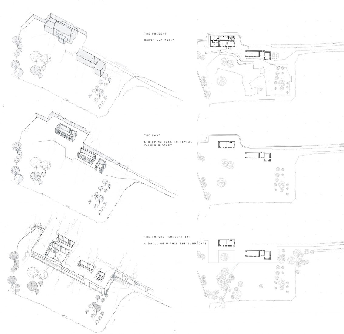 Concept development Axonometric. Image © courtesy of Loyn + Co Architects.