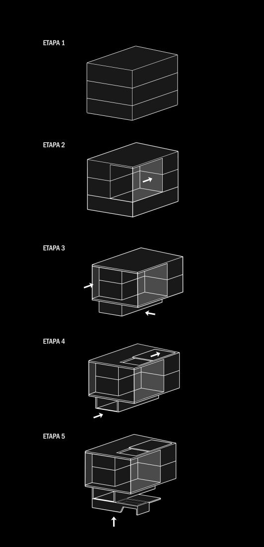 Diagrama proceso. Casa Solar por Pablo Senmartin Arquitectos. 