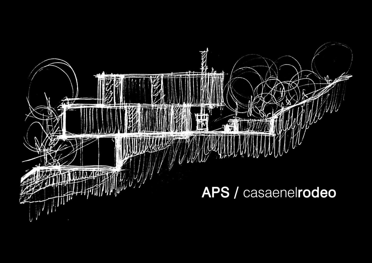 Croquis. Casa en El Rodeo por Pablo Senmartin Arquitectos. 