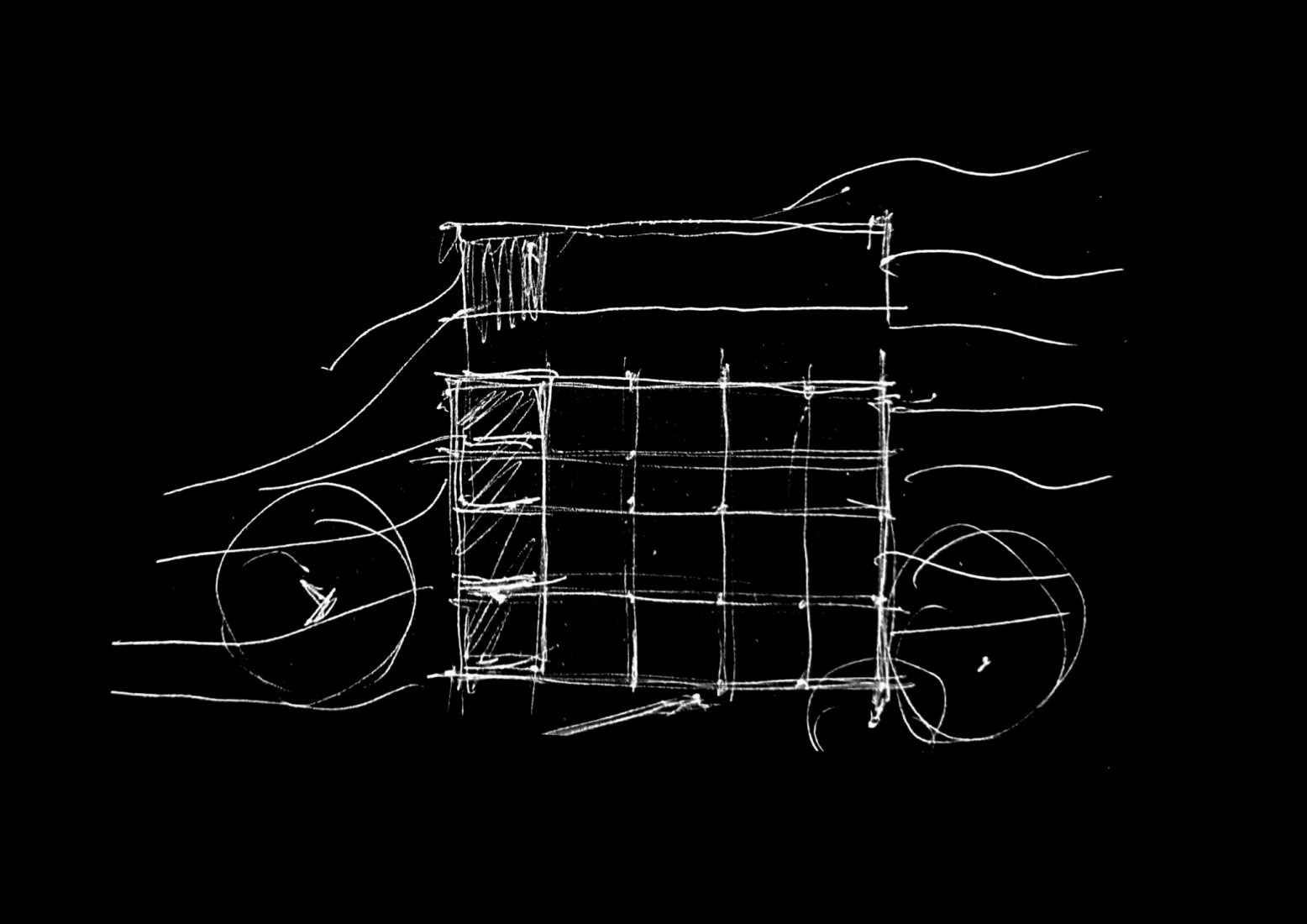 Croquis. Casa en El Rodeo por Pablo Senmartin Arquitectos. 
