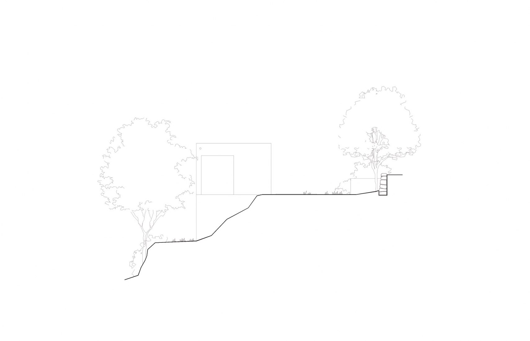 Alzado. Casa Forja por Pablo Pita Architects.