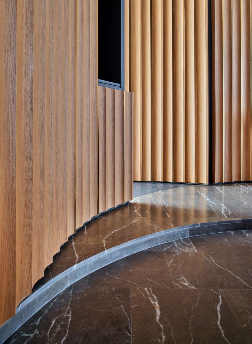 Oratory of the new IESE Building by padilla nicás arquitectos. Photograph by José Hevia.