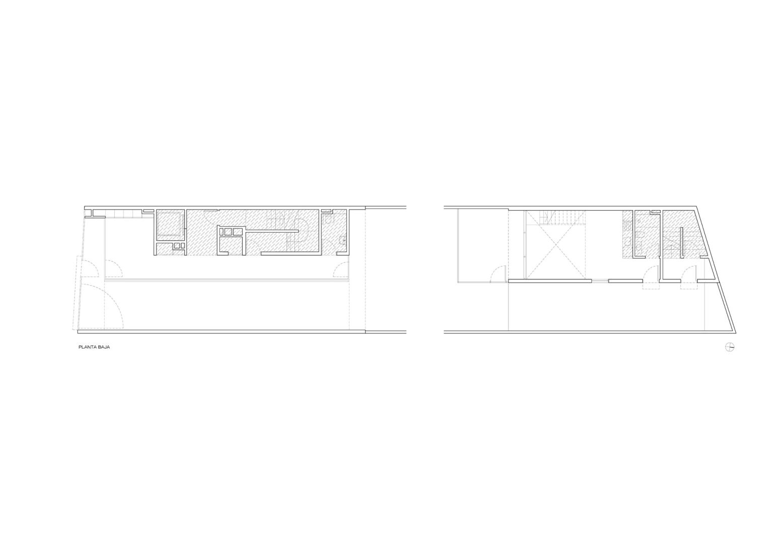 Plano de planta baja. Moreno 2681 por Palca Estudio. 