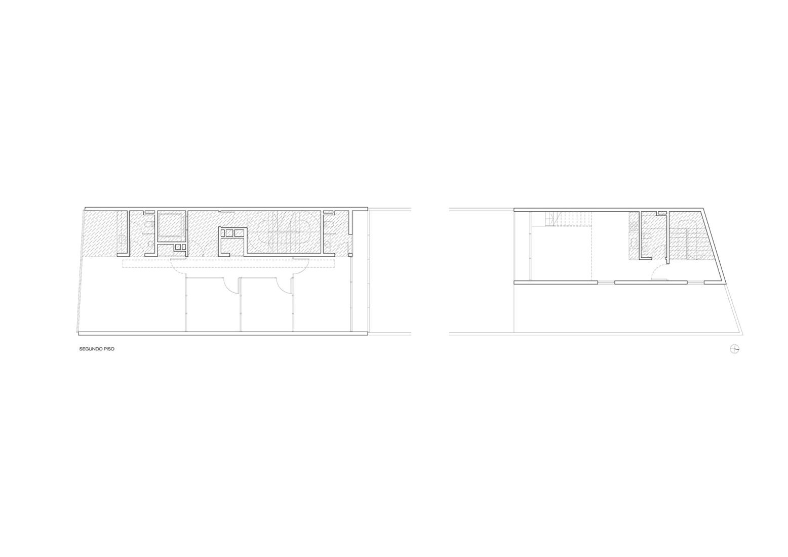 Plano de planta segunda. Moreno 2681 por Palca Estudio. 