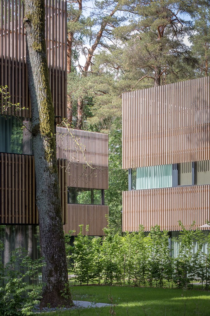 Pasaku st. houses by Paleko architektų studija. Photograph by Norbertas Tukaj.