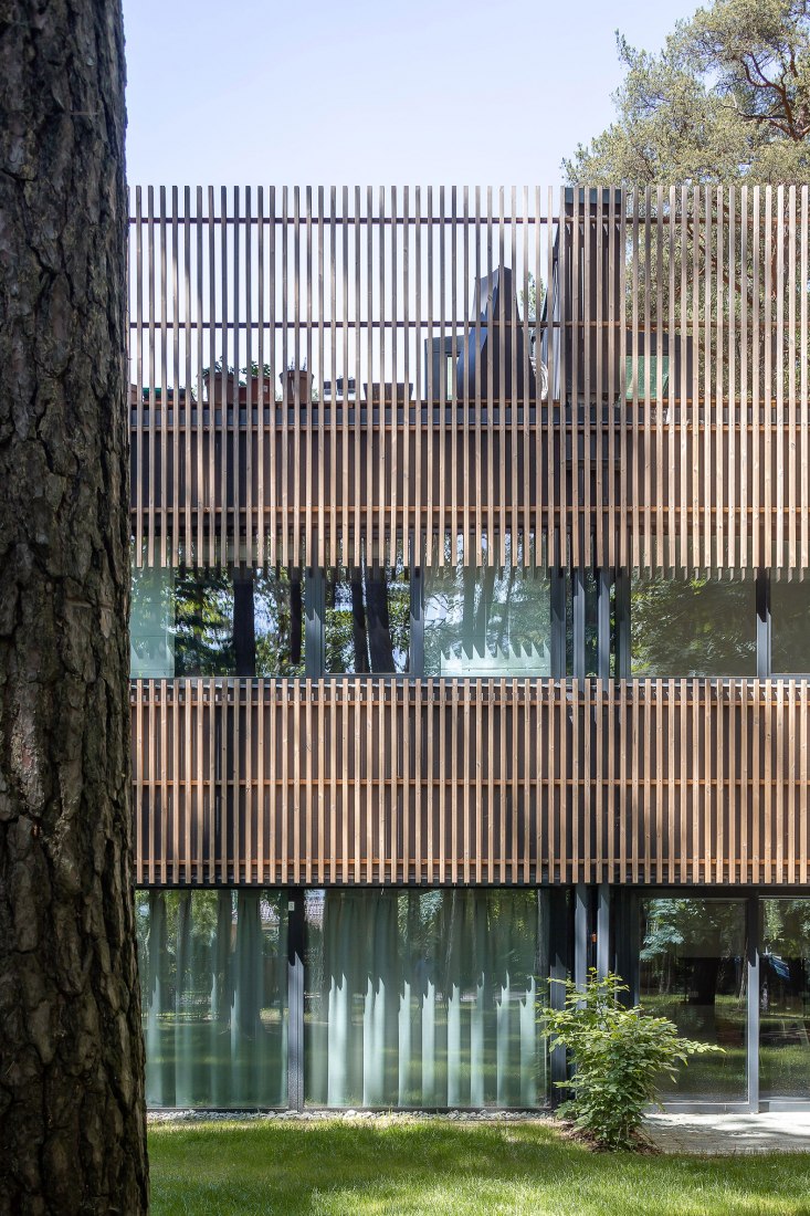 Pasaku st. houses by Paleko architektų studija. Photograph by Norbertas Tukaj.