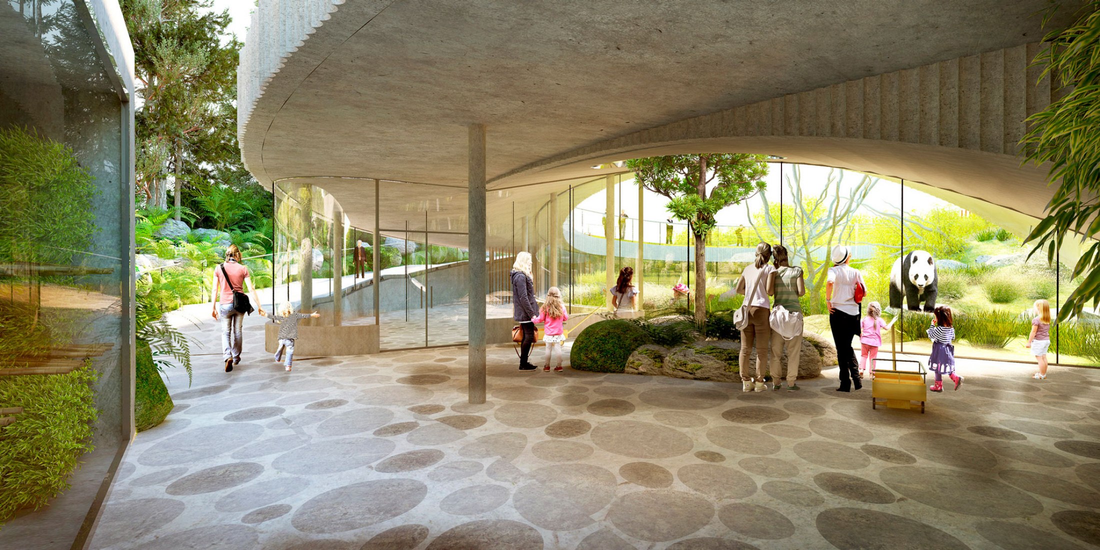 Yin-Yang Shaped Panda Enclosure for the Copenhagen Zoo by