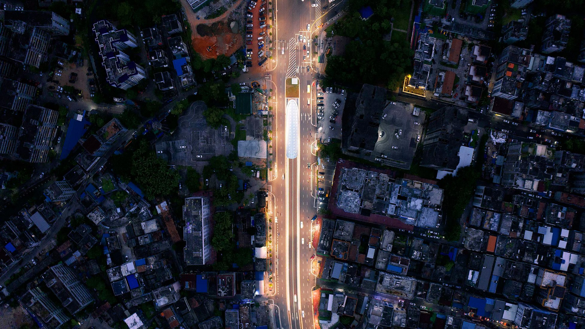 Wenming East Tunnel Entrances by Penda China. Photograph by Xia Zhi.