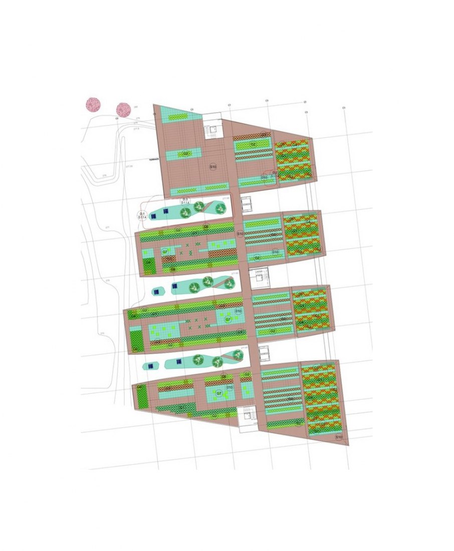 Garden floor plan. Fontán building by Andrés Perea, Elena Suárez, Rafael Torrelo.