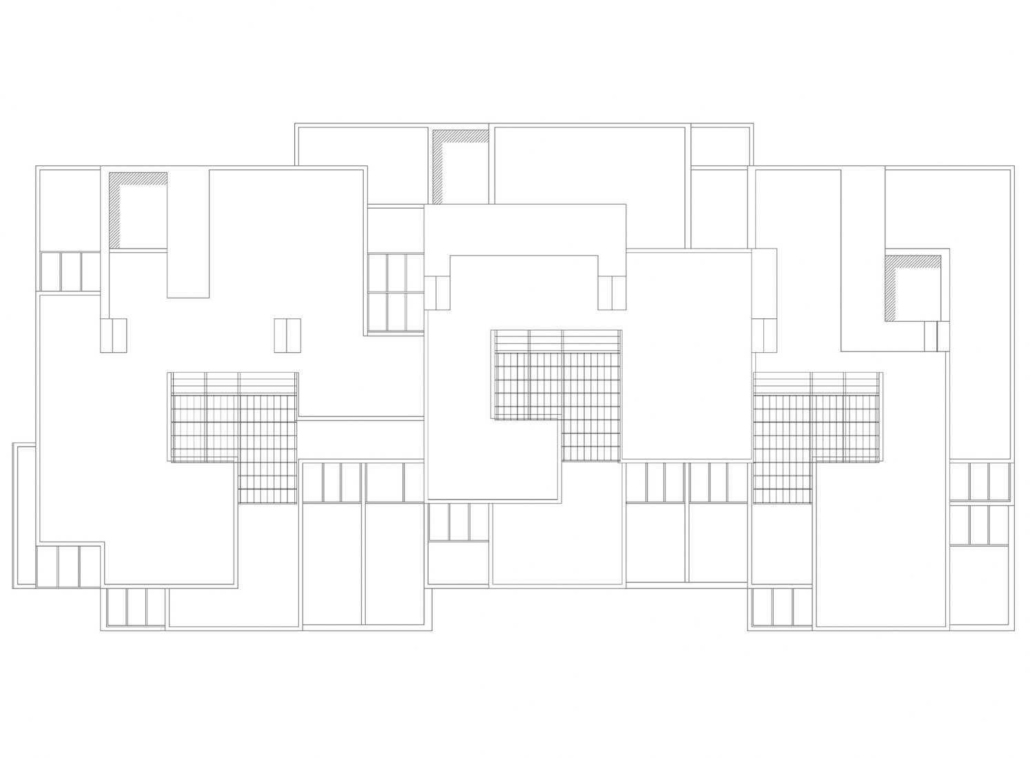 Roof plan. Social Housing in Ibiza by Peris+Toral Arquitectes.