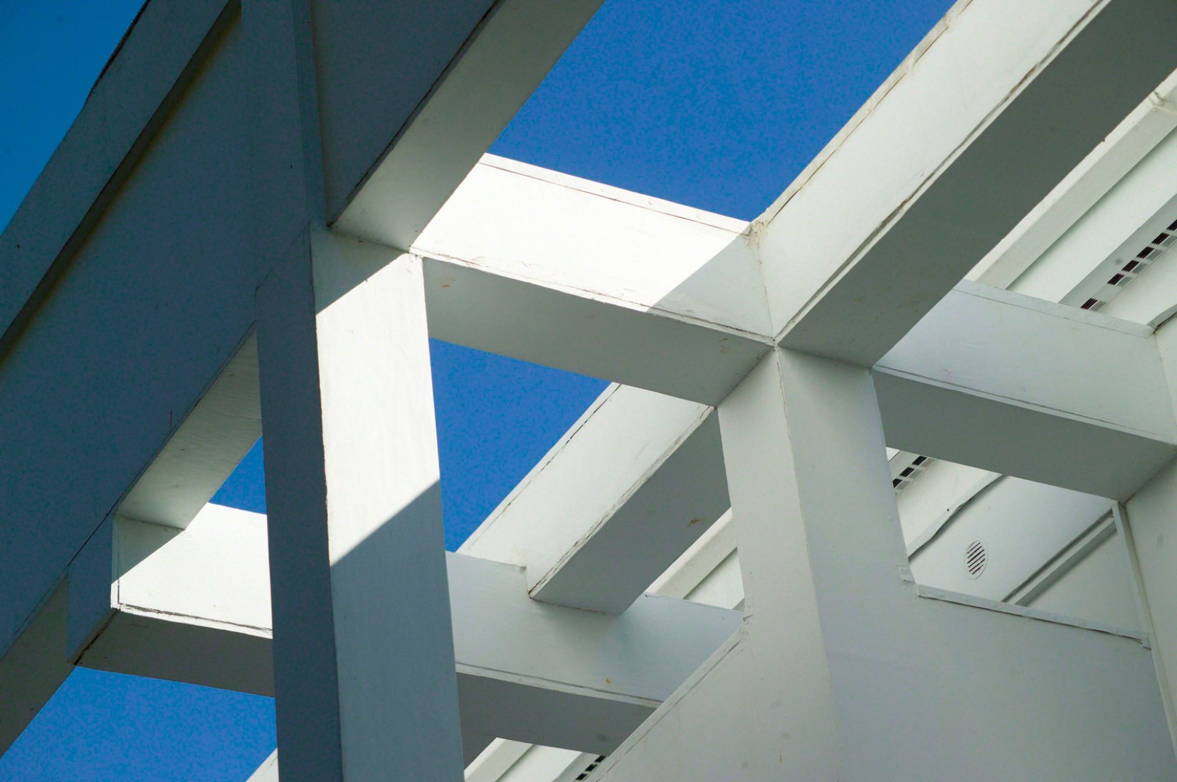 Exterior view, details. House II (Falk House) by Peter Eisenman. Image courtesy of Zillow Inc