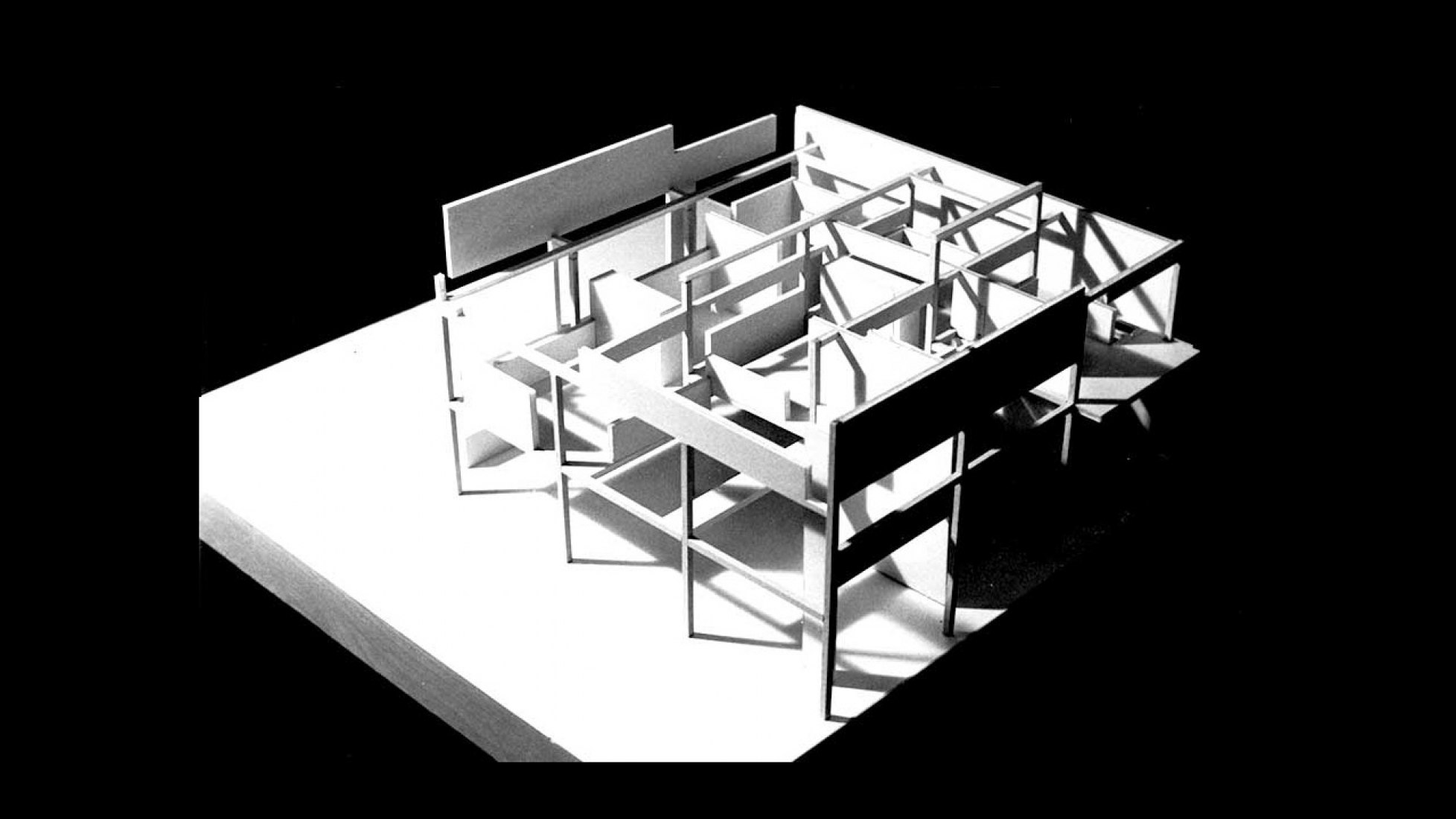 Model. House II (Falk House) by Peter Eisenman. 
