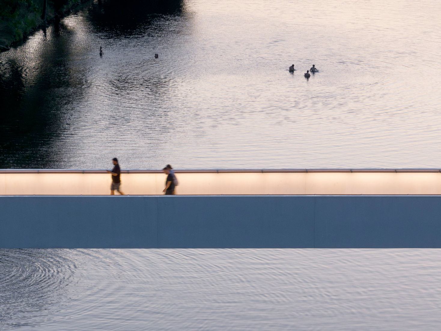 Slender Bridge Lightweight, minimal, and slender, Štvanice Footbridge by Atelier ...