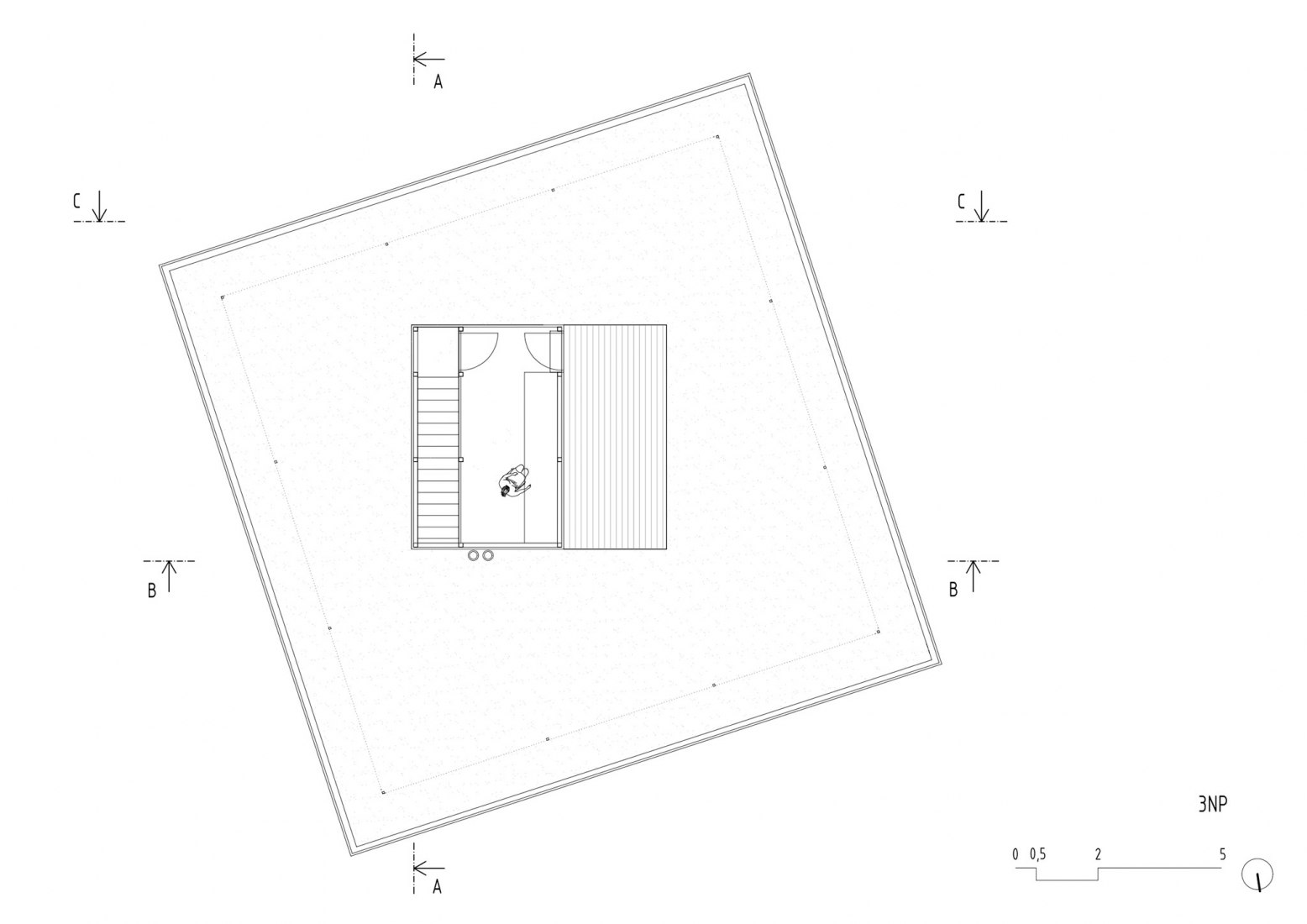 Planta segunda. Casa Lazy por petrjanda/brainwork.