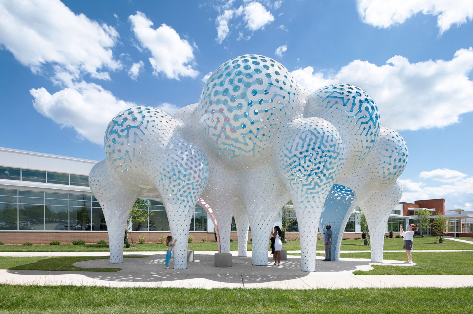 Pillars of Dreams by Marc Fornes / Theverymany. Photograph by NAARO.